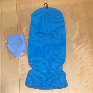 - 3 Hole Blue Beanie ski mask